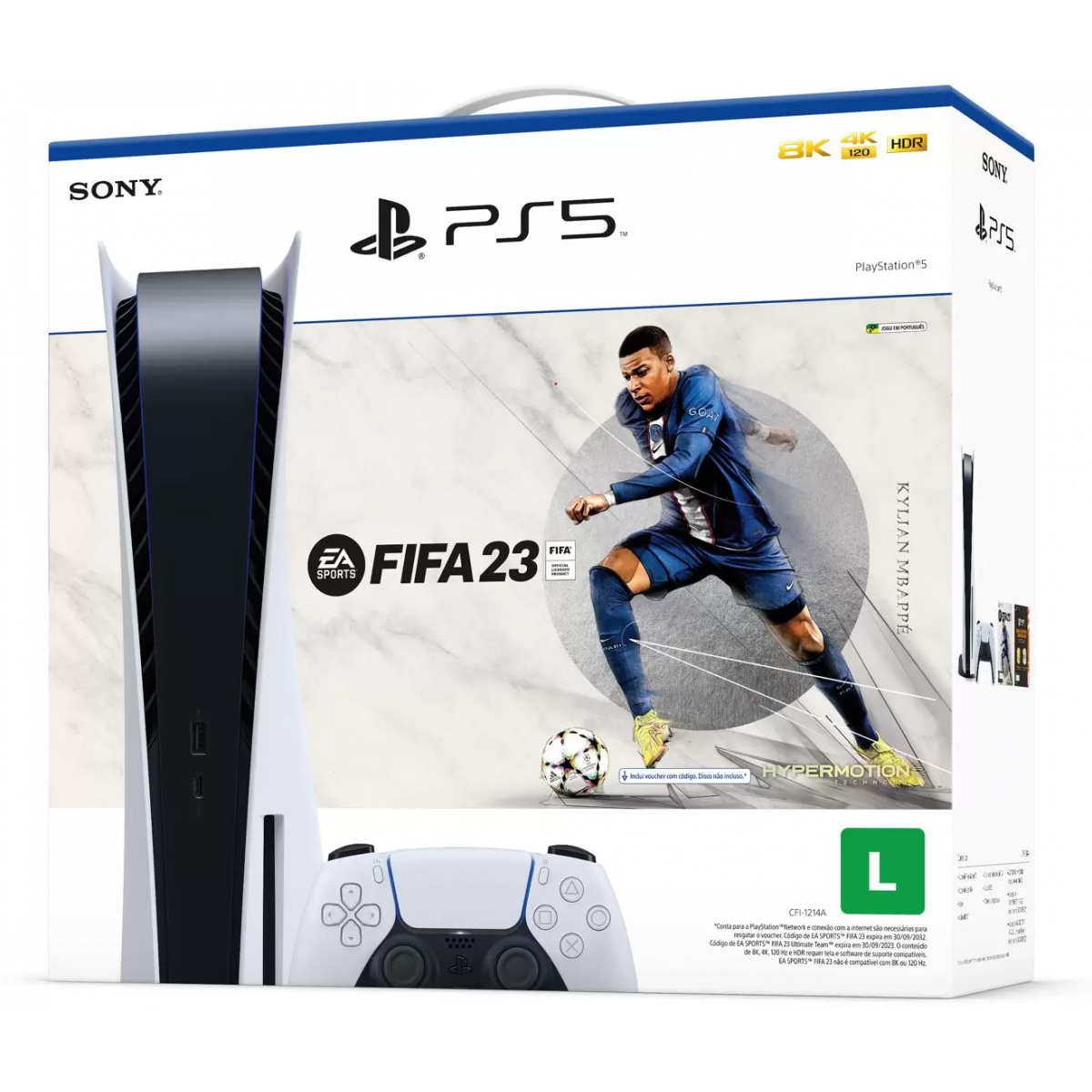 Vídeo Game PS5 Playstation 5 Fifa 23 Com 2 Controles Sony em